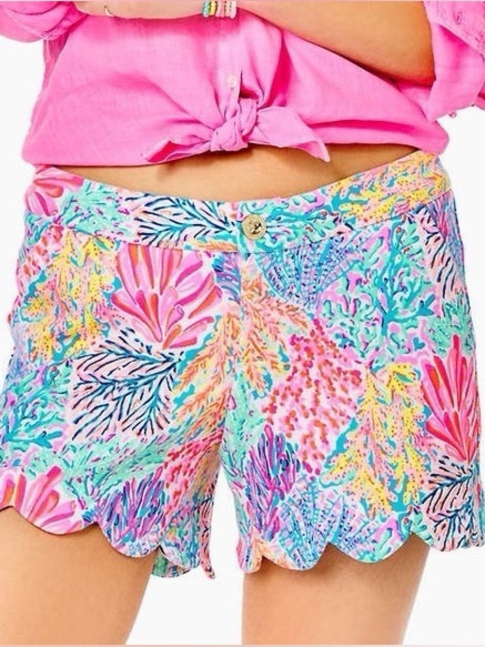 Lilly Pulitzer Buttercup Knit Short in Multi Splashdance 14